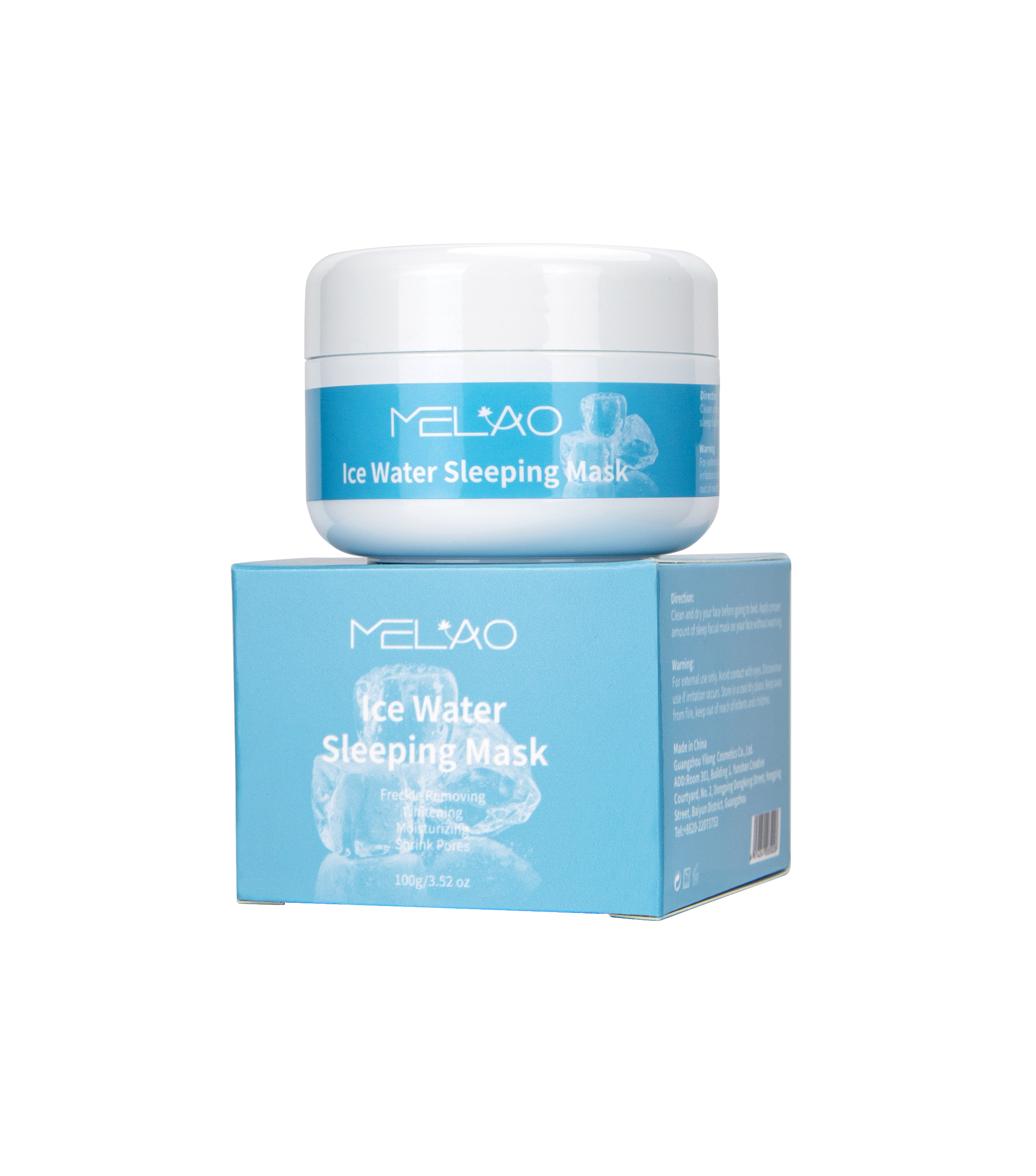 Masque de sommeil à l'eau glacée