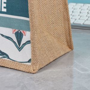 Wholesale Custom Eco-friendly Heavy Duty Durable <b>Canvas</b> Tote Shopping Bag <b>Beach</b>-Colored Letter Pattern Pickup Hot Sale - Product Image 4