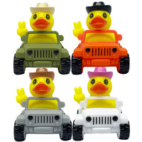 Lot de 32 canards en caoutchouc Jeep assortis, vente en gros, cadeau promotionnel, 32 pièces, jouet de bain flottant