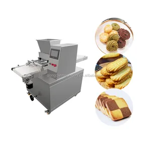 Automatic control multi biscuit cookie depositor dropping twist cookie forming machine wire cut cookies depositor machine