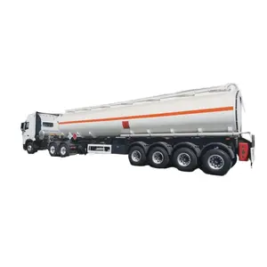 Starway 45 Cbm 4 Axles Diesel Petrol Tanker Truck Semi Trailer Diesel Fuel Trailers For Sale