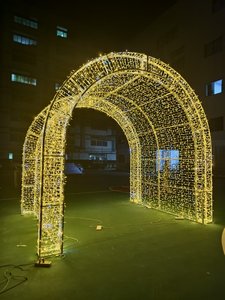 Túnel <span class=keywords><strong>de</strong></span> Luces LED Gigante 3D para Exteriores, Decoración Navideña para Entrada <span class=keywords><strong>de</strong></span> Vehículos, Arco, IP65 Impermeable, Exhibición para Calles - Product Image 3