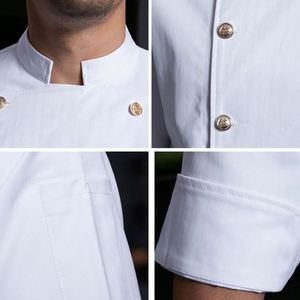 Chaqueta de Chef para Cocina, Uniforme de Trabajo Resistente a las Manchas, Diseño de Logotipo Personalizado al por Mayor, Ropa de Trabajo para Hombre, Chaqueta de Chef para Restaurante - Product Image 2