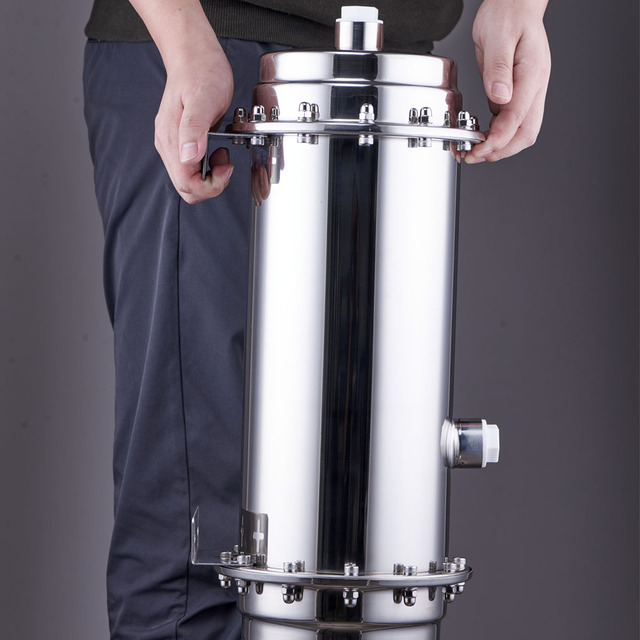 Ultrafil UF Membrane 0.03 Um PVDF Hollow Fiber Ultrafiltration Manual Countertop Household Stainless Steel Water Filter