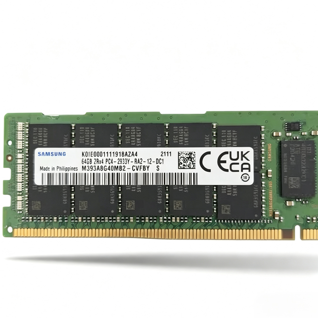 64GB DDR4-2933 PC4-2933Y RDIMM 2Rx4 ECC REG Server Memory Module M393A8G40MB2-CVFBY Used Tested