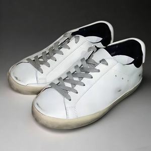 <span class=keywords><strong>Scarpe</strong></span> da Passeggio Sportive da <span class=keywords><strong>Uomo</strong></span> in Vera Pelle Argento con Suola in Pelle, Traspiranti, con Lacci e Punta Rotonda - Product Image 3