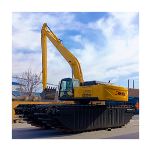 Arine-Barco de dragado anfibio con excavadora de doble uso, nueva excavadora de vías fluviales con orugas - Product Image 5