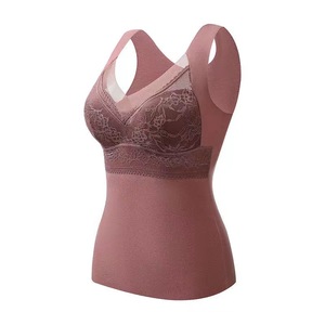 Venta al por mayor de ropa interior térmica sexy para <span class=keywords><strong>mujer</strong></span>, chaleco largo y cálido de invierno, nuevo, talla grande, sin costuras, camisetas sin mangas para <span class=keywords><strong>mujer</strong></span> - Product Image 6