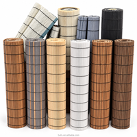 Store enrouleur en bambou PE, rideau en faux bambou, écran en roseau pour fenêtre, balcon, patio, décoration de jardin