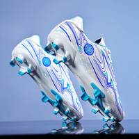 Chaussures de football à crampons longs pour enfants, grande taille, unisexe, tige en PU, doublure en maille, semelle extérieure en caoutchouc, printemps été automne, pour le marché international