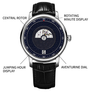 Relojes de Pulsera Automáticos Mecánicos de Lujo para Hombre con Logotipo Personalizado, Esferas de Aventurina, Movimiento Miyota 6T15, Fabricantes OEM - Product Image 3