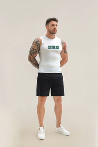 Tùy Chỉnh Người Đàn Ông Của Polyester Spandex Tập Thể Dục Nhanh Chóng Khô Chạy Đào Tạo Phòng Tập Thể Dục Thể Thao Tank Top In Kỹ Thuật Số Màn Hình In Ấn Tank Top - Product Image 4