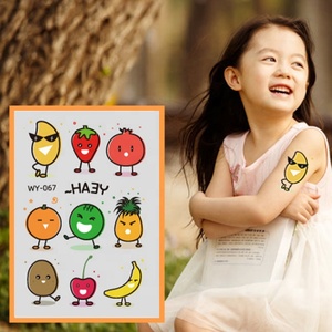 Pegatinas DE BELLEZA DE FRUTAS Serie de verano Sandía Manzana Plátano Fresa Melocotón Tatuaje Pegatinas - Product Image 2