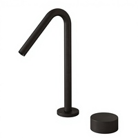 Robinet de lavabo mural avec porte-serviettes en acier inoxydable, poignée unique, cartouche céramique, design moderne, pour chambre et salle de sport ZY-W221L