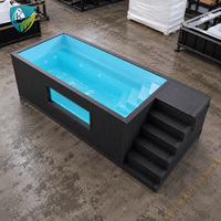 Piscine hors sol préfabriquée en fibre de verre de 40 pieds avec filtre pour hôtel de villégiature en plein air