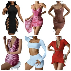 Liquidación a bajo precio de vestidos estampados variados para mujer, envío aleatorio de inventario. - Product Image 1