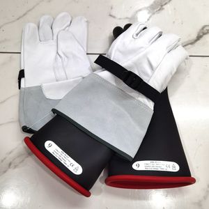 Venta caliente 7.5KV Prueba de golpes Dieléctrico Clase 1 Guantes de trabajo aislados de alto voltaje eléctrico - Product Image 4