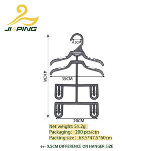 מתלה רב-שכבתי לחיסכון במקום לילדים בסיטונאות |   מתלה בגדים דו-קומתי ישירות מהמפעל לבוטיקים של בגדי ילדים - Product Image 2