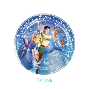 Fournitures de fête sur le thème de la princesse <span class=keywords><strong>Cendrillon</strong></span> pour l'anniversaire d'une fille, ballons, bannière, gobelets, assiettes, <span class=keywords><strong>Cendrillon</strong></span>, ensembles de vaisselle jetable - Product Image 6
