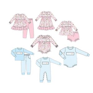 Wholesale Winter Smocked Kids Clothes <strong>Baby</strong> <strong>Girl</strong> Sweet Candy Cane Bloomer Set pink <strong>Christmas</strong> <strong>Girls</strong> <strong>Outfits</strong> - Product Image 6