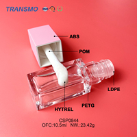 Tubes carrés pour gloss 10 ml – Emballages personnalisés transparents pour cosmétiques, tubes de gloss liquide, contenants pour rouge à lèvres, emballages en plastique pour fards à paupières