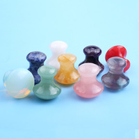 Nouveaux outils de Massage tête de champignon pierre de Massage vert Aventurine champignon Gua Sha pour masseur facial