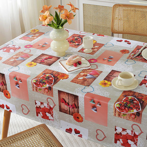 Decorazione per la casa in <span class=keywords><strong>Pvc</strong></span> stampato <span class=keywords><strong>tovaglia</strong></span> per feste all'aperto impermeabile in <span class=keywords><strong>Pvc</strong></span> bianco <span class=keywords><strong>tovaglia</strong></span> - Product Image 4