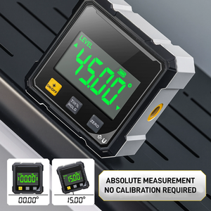 Huishoudelijke dubbelzijdige laser-<span class=keywords><strong>inclinometer</strong></span> Multifunctionele vierzijdige magnetische absorptie Hoekniveau Kleine hellingmeetinstrumenten - Product Image 4