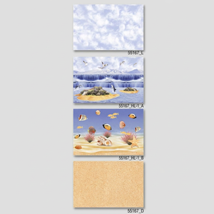 กระเบื้องเซรามิคลายชีวิตทะเล30x45ซม. ตกแต่งรูปภาพปลาเคลือบเงามันเหมาะสำหรับห้องน้ำขนาด300X450มม. - Product Image 2