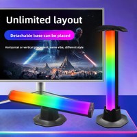 Luz Ambiental RGB, Luz Rítmica Activada por Sonido para Juegos de Computadora con APP, Luz Ambiental de Escritorio