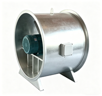 Ventilateur axial résistant aux hautes températures pour l'évacuation des fumées d'incendie dans les systèmes CVC des bâtiments