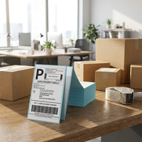 Label Termal Langsung Tahan Air Perekat Sendiri untuk Label Harga & Label Pengiriman Kertas Termal