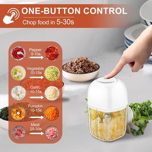 Multifunctional GLASS MINI HOME USE 0.3L/0.6L Capacity 4-blade Electric Food Processor Cutter Household Chopper and <b>Meat</b> <b>Grinder</b> - Product Image 5