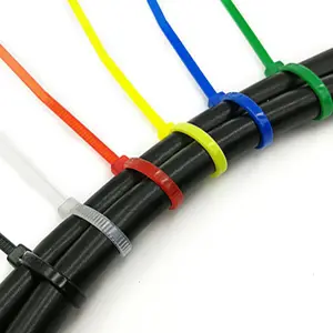 High Quality Professional Factory China Supplier Plastic Black Uv Nylon 66 Cable Tie/Zip tie Wraps Sizes Manufacturer