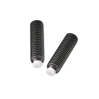 Vis sans tête à pointe en nylon en acier au carbone de grade 12.9, finition oxyde noir, filetage grossier, M3-M12-M16, vis de centrage à pointe POM pour une utilisation sans rayures