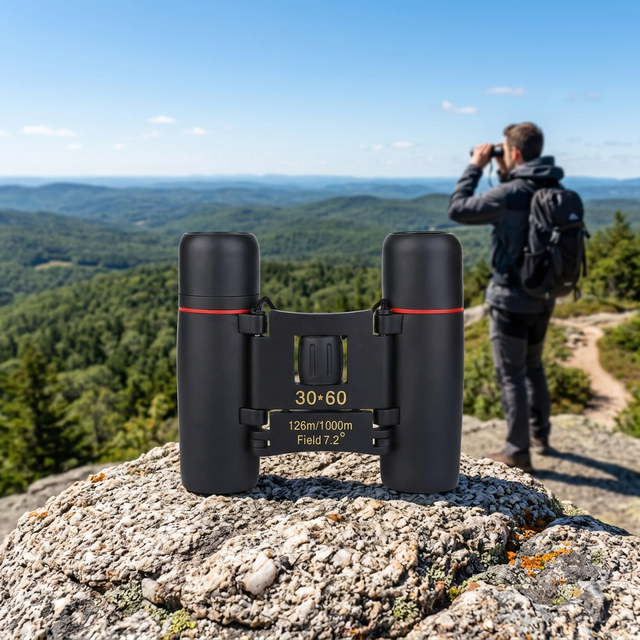 ZHANYUE Outdoor Camping Binoculars Telescope High-Power HD 30x60 25mm Objective Mini Porro Bak4 FMC Multi-layer Coated ABS+Glass