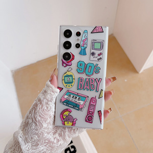 Funda Protectora Delgada de TPU Transparente con Estampado de Dibujos Animados para <span class=keywords><strong>Samsung</strong></span> S25 S26 Ultra, Antiarañazos, para iPhone 16 17 Pro Max - Product Image 2