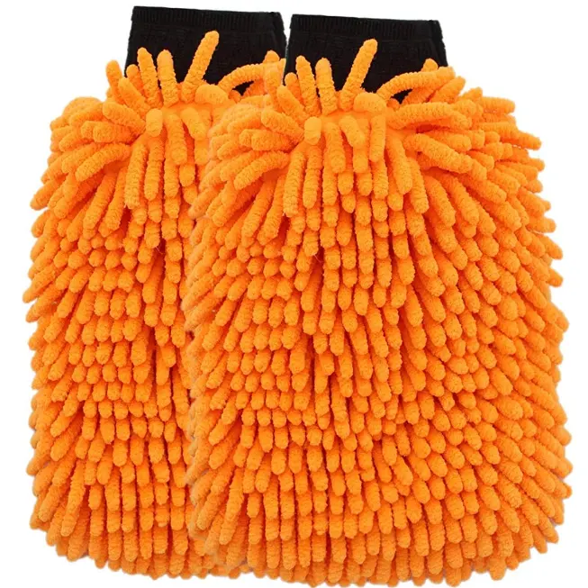 Premium Chenille Microfiber Knobby Wash Mitts Car Wash Sponge for Cars High Quality Glove Genre Product