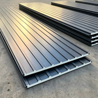 Panneau sandwich en polyuréthane PU PIR, panneau en mousse d'aluminium, panneau mural et de toiture isolé thermiquement