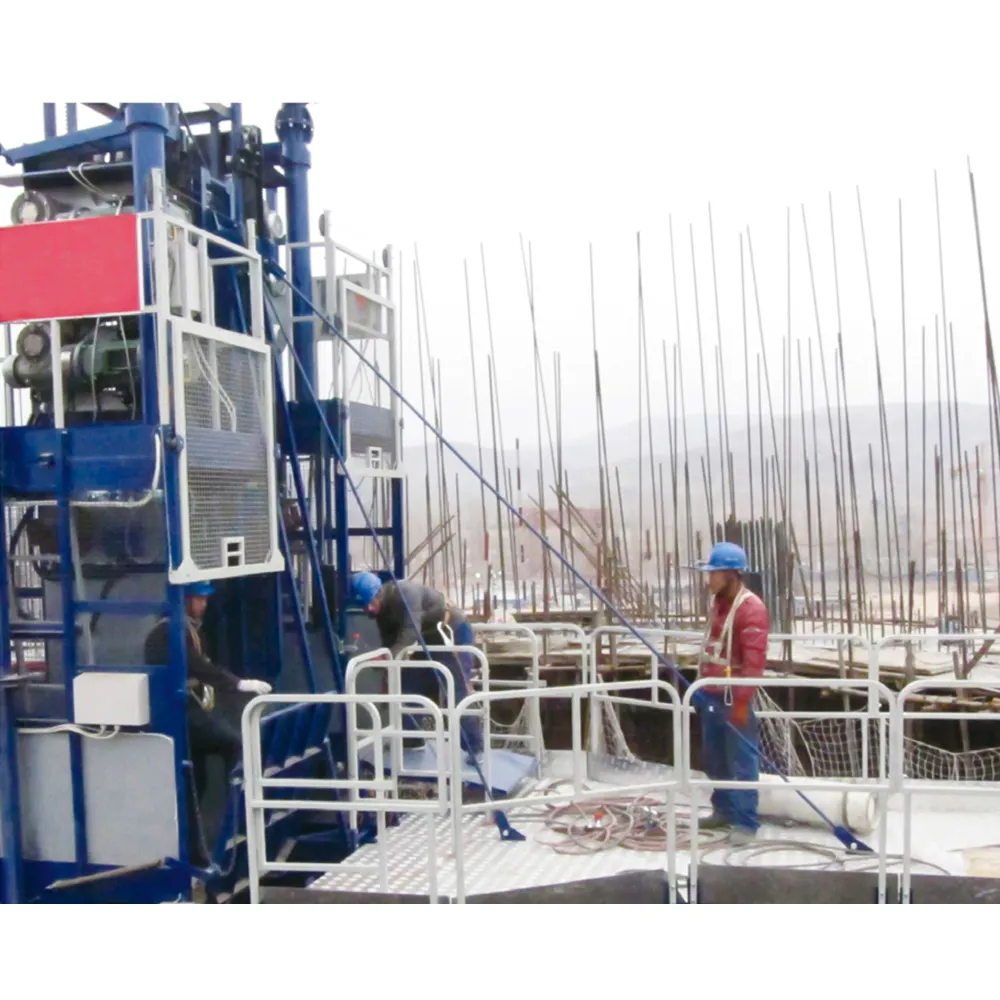 ZK Construction building hoist single/double cage lift for passenger and material