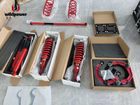 Kit de Rehausse 4x4 Complet WILDPOWER avec Amortisseurs Coilover Réglables, Bras de Suspension Supérieur et Kit de Manilles – Idéal pour l'Amélioration Tout-Terrain des Dodge Ram