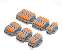 Connecteur de boîtier en matériau PC PCT-223-8P Applications d'alimentation à base fixe Connecteurs de panneau de fil de cuivre