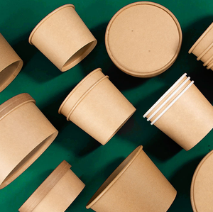 ชามทำจากใยอ้อยเป็นมิตรต่อสิ่งแวดล้อมเพื่อการบริการอาหารที่ยั่งยืน - Product Image 1