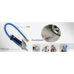 Manómetro de Presión de Neumáticos Portátil U-NAI UN-801-120A, 120 PSI, 0-10 BAR, Tipo Lápiz, Cuerpo de Aleación de Zinc, Conector de Cobre, para Emergencias en Vehículos - Product Image 2