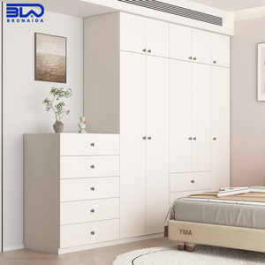Armoire en acier <span class=keywords><strong>avec</strong></span> étagères intérieures et tringle de suspension, meuble de rangement métallique pour vêtements, mobilier de chambre à coucher <span class=keywords><strong>avec</strong></span> tiroirs - Product Image 1