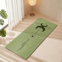 Tapis de yoga épais en gros avec logo personnalisé, en caoutchouc naturel PU, antidérapant, tapis de yoga et de Pilates personnalisés