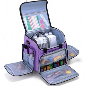 Échantillon gratuit mallette de rangement pliable de luxe pour machine à coudre chariot à roulettes sac de transport fourre-tout pour machine à coudre - Product Image 4