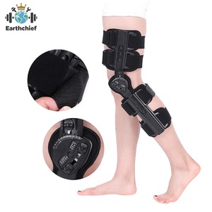 Tutore per Stabilizzazione della Rotula Aperta con Cerniere Laterali per Immobilizzazione e Riabilitazione del Ginocchio, Immobilizzatore Ginocchio OA ROM, Supporto Gamba - Product Image 1