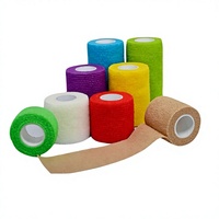 Bandage élastique auto-adhésif non tissé en stock direct usine, 4,5 m, pour le soutien des doigts sportifs, attelle unisexe, utilisation en premiers secours