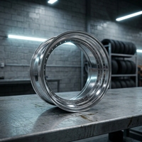 Nouvelles jantes en alliage d'aluminium forgé sur mesure, 3 pièces, T6061, diamètre 12''-26'', finition polie miroir, bord droit, Euro Step